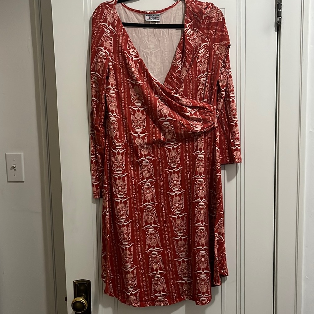 Blue Platypus Owl Pattern Dress
